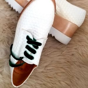 Black and beige platforms - made in Italy